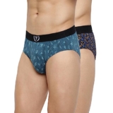 Van Heusen Men Sport Fashion Prints Briefs – 100% Combed Cotton – Pack of 2 – Super Soft_70003_VSP6, VSP10_S