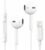 Ankoda Wired Original Stereo Earphones with Built-in Microphone Compatible with iPhone 7/8/X/XS/XR/11/12/13/14 Series, Sound, Noise Isolating in-Ear Headphones, White