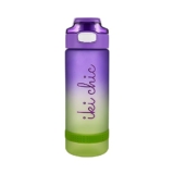 Ant Esports Hydra GB750 750ml Sports Water Bottle with Time Marker & Straw,Dishwasher Safe/Leak-proof Drink Bottle/BPA Free/Non-Toxic Tritan Material/1 Click Open for Running Gym (Blue Gradient)