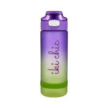 Ant Esports Hydra GB750 750ml Sports Water Bottle with Time Marker & Straw,Dishwasher Safe/Leak-proof Drink Bottle/BPA Free/Non-Toxic Tritan Material/1 Click Open for Running Gym (Blue Gradient)