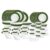 Larah by Borosil Yuri Fluted Series Opalware Dinner Set | 66 Pieces for Family of 6 | Microwave & Dishwasher Safe | Bone-Ash Free | Crockery Set for Dining & Gifting | Plates & Bowls | White
