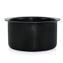 NIRLON Hard Anodised Cook Tope/Gas Stove Compatible Boiling Tope Patila – 3 Litre (Black)