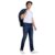 Men’s Blue Straight Mid Rise Jeans
