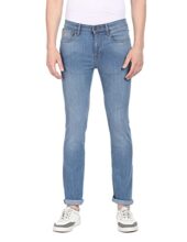 U.S. POLO ASSN. Men Blue Regallo Skinny Fit Stone Wash Jeans