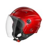Studds Ray Super Isi Certified Open Face Helmet For Men And Women With D – Ring Lock (Cherry Red L)