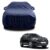 Sulfar 100% Water Resistant Car Body Cover Compatible with Mirror for MG ZS EV (Triple Stitched, Full Bottom Elastic, Navy Blue)
