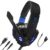 PunnkFunnk BattleKiller Gaming Headset Multi-Platform Compatible with PS4, Xbox One, PC, Nintendo Switch, Mobile, 50mm Surround Sound, Noise-Canceling Mic, LED Lights(Black)