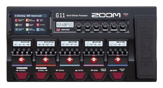 Zoom G11 Guitar Multi-Effects Processor with Expression Pedal, with Touchscreen Interface, 100+ Built in Effects, Amp Modeling, IR, Looper, Audio Interface for Direct Recording to Computer