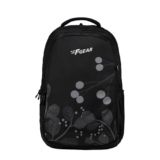 F Gear Century Black 27L School Backpack, Raincover, Water-Resistant