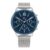 Tommy Hilfiger Morrison Quartz Multifunction Blue Dial Silver Stainless Steel Strap Watch for Men