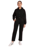 Li’l Tomatoes Girls Fleece Track Suits, BLACK, 15-16 Years