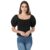 PINACOLADA Women Black Solid Casual Top(SSMR22_CSWSSKT263_L)