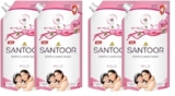 Santoor Mild Gentle Hand Wash 675Ml, Pack Of 4 With Goodness Of Lotus & Tulsi| Rich Lathering Formula With Anti-Bacterial Properties| Soft On Hands| Soothes & Hydrates Skin