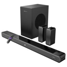 Zebronics Juke Bar 9510Ws Pro Dolby 5.1 Soundbar, Dolby Audio, 600 Watts, Wireless (Dual Rear Satellites & 6.5″ Subwoofer), Triple Driver Soundbar, Bluetooth V5.1 | Hdmi (Arc) | Optical | Usb | Aux
