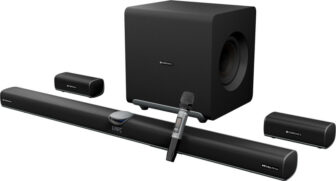 ZEBRONICS Juke Bar 11000 Dolby Atmos,DTS:X,Wireless Subwoofer & Satellite 1610 W Bluetooth Soundbar(Black, 11.2.4 Channel)