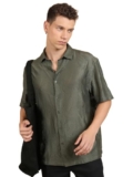 Highlander Men’s Oversized Shirts | Self Design | Half Sleeves | Regular | Casual Shirts | Men Shirts