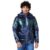 Spykar Men Midnight Blue Nylon Straight Fit Full Sleeve Plain Hooded Puffer Jacket