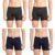Pepe Jeans Innerwear Cotton Solid Trunk for Men – XL (Pack of 4) Charcoal Melange