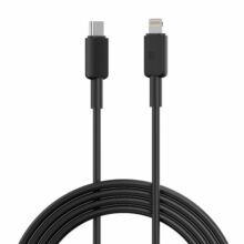 Portronics Konnect Link CL Type C to 8PIN Cable with 3A Output, 480Mbps Data Sync, 1M Length Compatible with iPhone, iPad, Macbook, iMac & Airpods(Black)