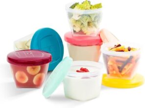 StyleX Store 250ml Food Storage Containers | Multipurpose Stackable Kitchen Storage Boxes | Airtight Refrigerator Organizer for Fruit, Vegetables, Cereal, and Snacks (Set of 6)
