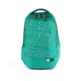 Gear Men/Women Keep It Real 40 Litre Water Resistant 4 Compartment School Backpack/Daypack/Travel Backpack/Kids Bag/College Bag For Boys/Girls (Green-White)