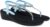 Action Women’s Suede Ankle Strap Sandals| Black with Gold Chevron Pattern| Stiletto Heel_Turquoise_Blue_4
