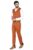 WINTAGE Men’s Polyester Cotton and Evening Vest & Pant Set: Orange