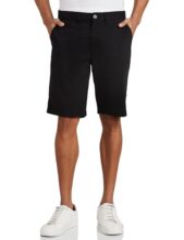 Amazon Brand – Symbol Men’s Regular Fit Cotton Stretchable Shorts (AW19-SHR-ESS-03_Black_34)
