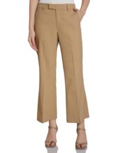Amazon Brand – Symbol Women’s Flared Mid Rise Ankle Length Trouser (Formal Office Wear| Business Casual Pants) (CT-27_Beige_34)