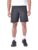 Wildcraft Men’s Solid Regular Fit Shorts| Mid Waist with Adjustable Drawcord, Black Orange, Small