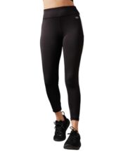 Clovia Women’s Activewear Ankle Length Tights (AB0043H13_Black_S)