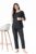 Ichaa Women Cotton Printed Night Wear Top and Bottom Night Suit Set, Black, Medium