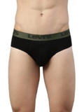 Levi’s Men’s Cotton Blend Classic Solid Briefs (Pack of 1) (STYLE-066_Jet Black_L)