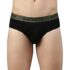 Pepe Jeans Innerwear Men’s Solid Brief (Pack of 2) (CLB02-02_Black_Black-100-105)