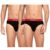 Pepe Jeans Innerwear Men’s Solid Brief (Pack of 2) (CLB02-02_Black_Black-100-105)