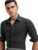 Highlander Men Geometric Print Shirt Dark Grey
