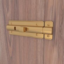 Boniry Premium Heavy Duty Door Latch | Door Stopper Lock | Main Door High Security and Home and Office Doors for Wooden and PVC Door Latch (2, Gold)