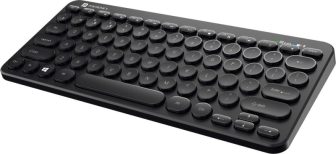 Portronics Bubble, Por1677 Bluetooth, Wireless Multi-Device Keyboard(Black)