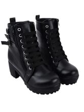 Shoetopia Women’s Flat Boots/Black /EU41 / UK8