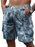 Louis Sense Mens Shorts || CARGOSHORTS for Men || Men SHORTSCASUAL(SHORT-01-BLUE-S)