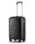SNITCH Loop Cabin Size Black Polypropylene Hard Travel Suitcase – Trolley Bag Small & Luggage with 4 Wheels, Secure Lock & Free Shoe Bag