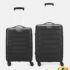 ARISTOCRAT Airstop Pro 2 (Small 55cm Medium 65cm) Suitcase Cabin & Check-in Set 4 Wheels – 25 Inch