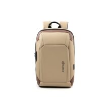 Gang’s Business Smart Premium Backpack Water-resistant fit 15 Inch Laptop Backpack with USB Charging Port, Travel Backpack, Antitheft combination lock Travel Backpack for Men and Women – Sandy Beige