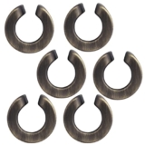 Atom 1.3 Inches Zinc Cabinet Puller Knobs | Brass Antique Finish | Office Wardrobe Door Handle, Kitchen Drawer Cupboard Furniture Pulls Knob Hardware (ZK-629), Pack of 6