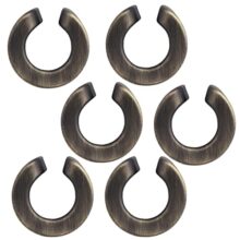 Atom 1.3 Inches Zinc Cabinet Puller Knobs | Brass Antique Finish | Office Wardrobe Door Handle, Kitchen Drawer Cupboard Furniture Pulls Knob Hardware (ZK-629), Pack of 6