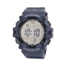 Casio Men Plastic Digital Blue Dial Watch-Ae-1500Wh-2Avdf, Band Color-Blue