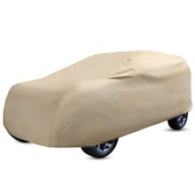 Amazon Brand – Solimo SUV Premium Car Cover, Beige (SUV 300, BRV, Venue, WRV, Creta, Breeza, Jeep Canvas, Ecosport, etc.)