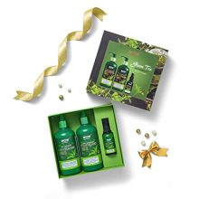 Wow Skin Science Green Tea Restoring Gift Kit For Men & Women | Premium Luxury Gift Set | Valentine’S Day Gift Kit For Him & Her | Skin & Hair Care | Shampoo, Conditioner, Face Serum | Combo Pack Of 3
