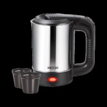 MILTON Euroline Electric Travel Kettle With Handle, 1000 Watt Beverage Maker(0.5 L, Silver)