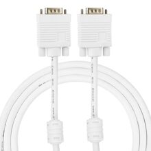 GLink Male to Male 15PIN SVGA/VGA Cable for PC/Monitor/LCD/LED, Plasma, Projector, TFT. Supports upto 1080P. VGA to VGA Converter Adapter Cable – (White) (25M./76FT.)